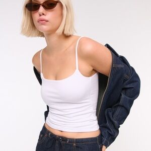 Abercrombie Bra-Free 90s Cami White